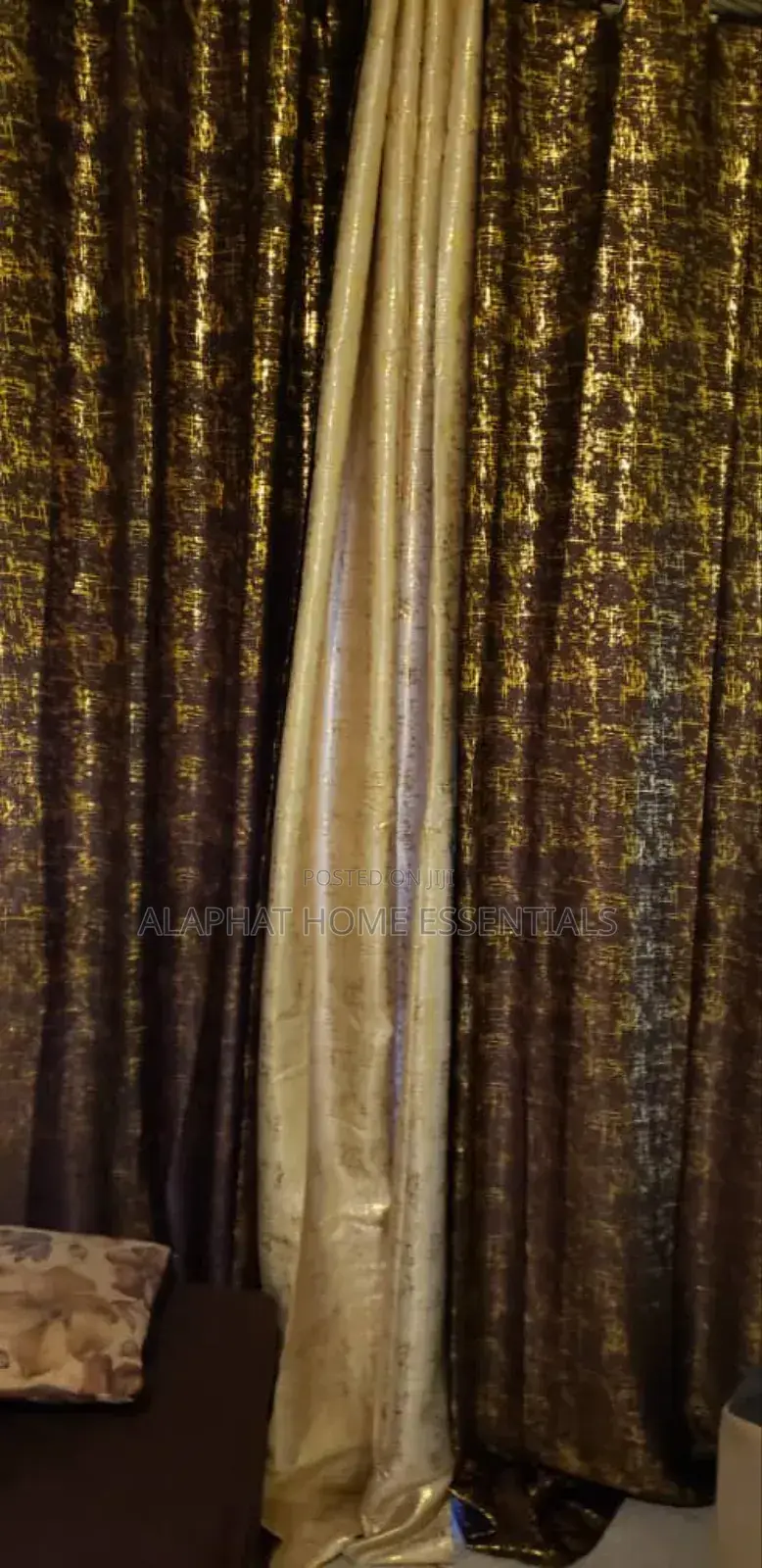 Plain Color Curtains (3 Pieces)