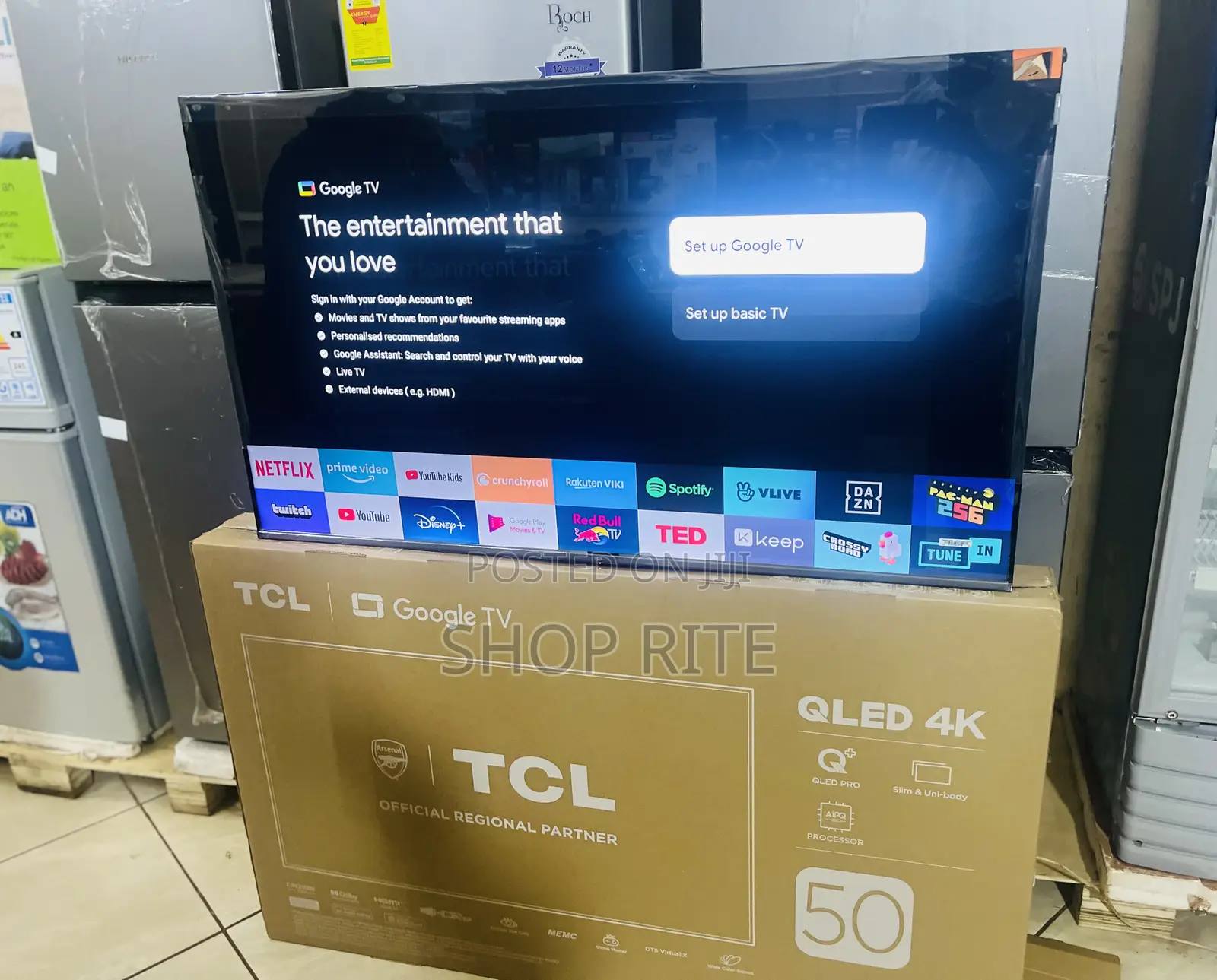 TCL 50 Inches Qled Smart Android TVS