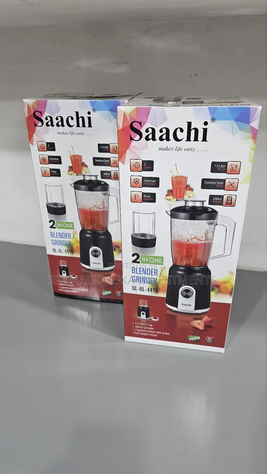 Saachi 2 in 1 Blender