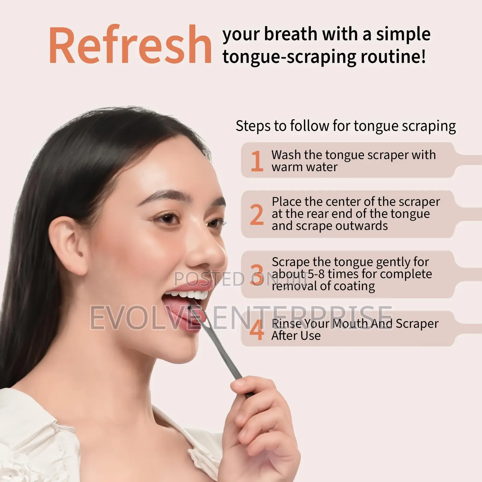 Stainless Steel Tongue Scraper