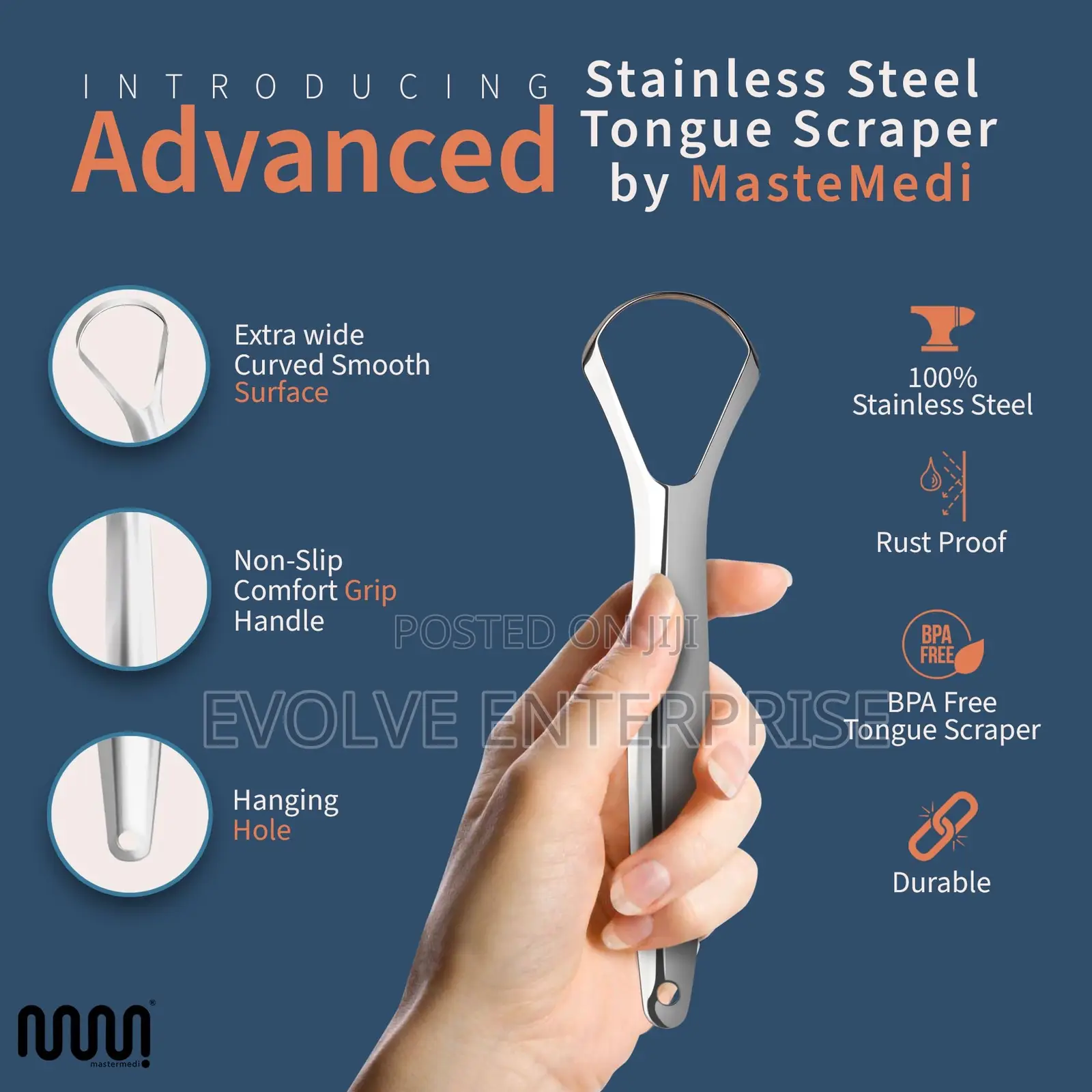 Stainless Steel Tongue Scraper