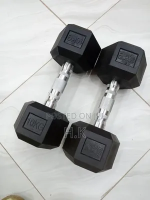 10kg Hexagonal Dumbbell Pair