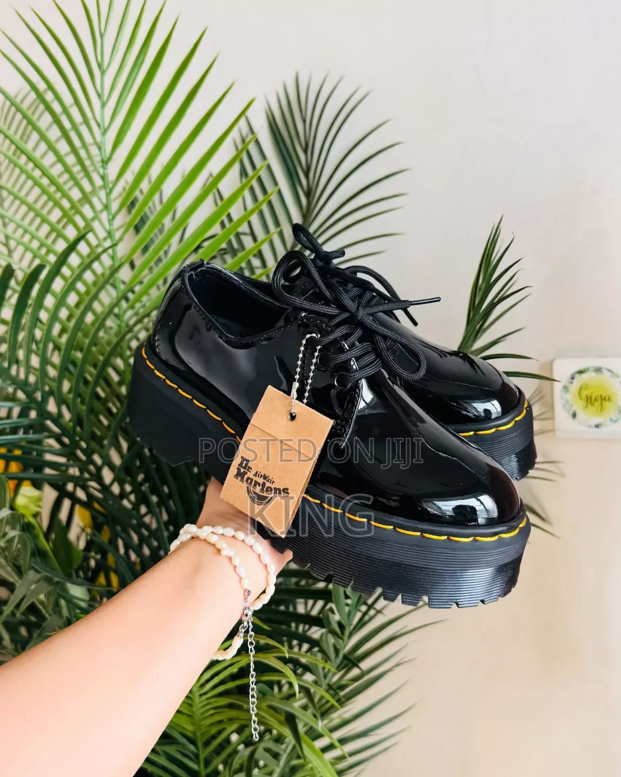 Iconic Dr Martens Shiny Oxford Shoes