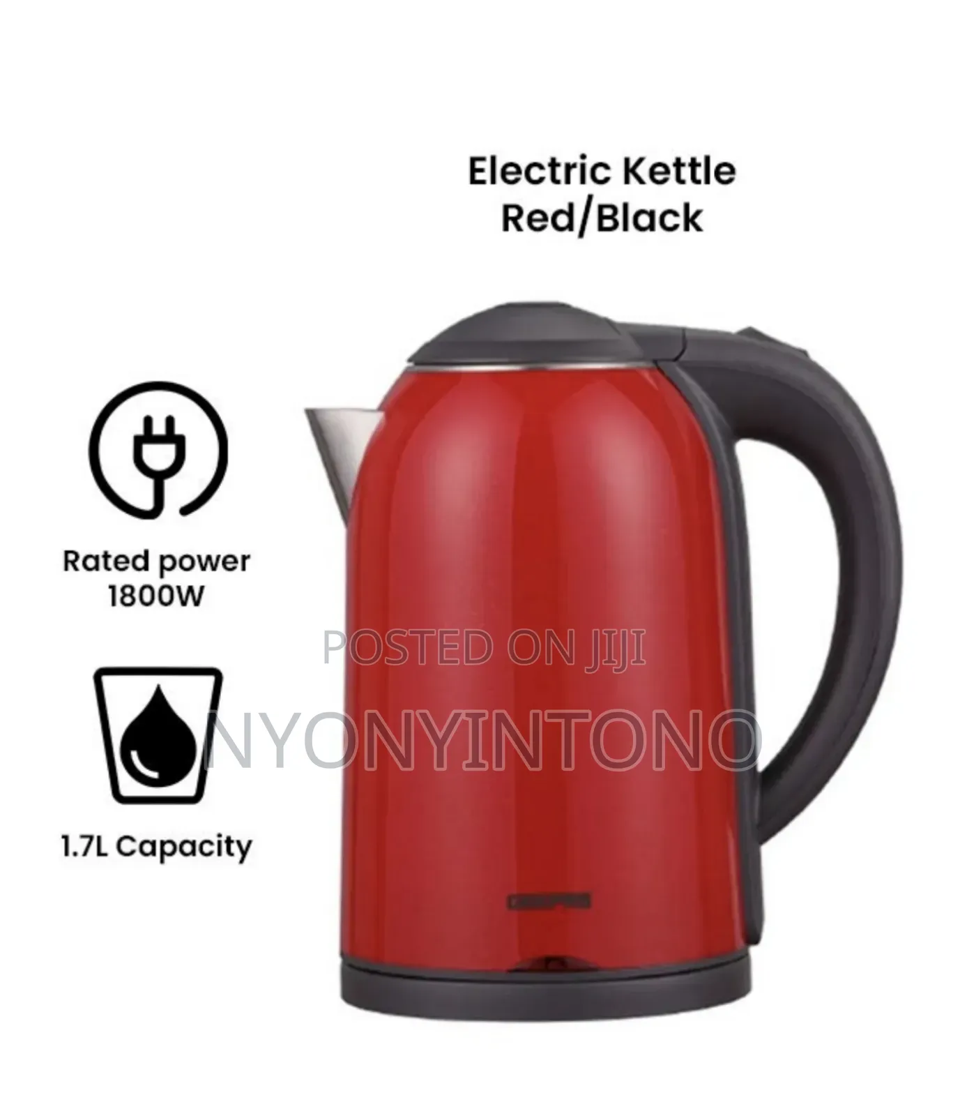 Geepas High-Quality Double Layer Electric Kettle GBK 38013