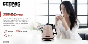 Geepas Double Layer High-Quality Electric Kettle GBK 38012