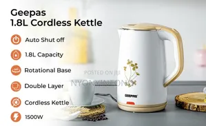 Geepas 2l Double Layer Top-Quality Electric Kettle GBK 6142