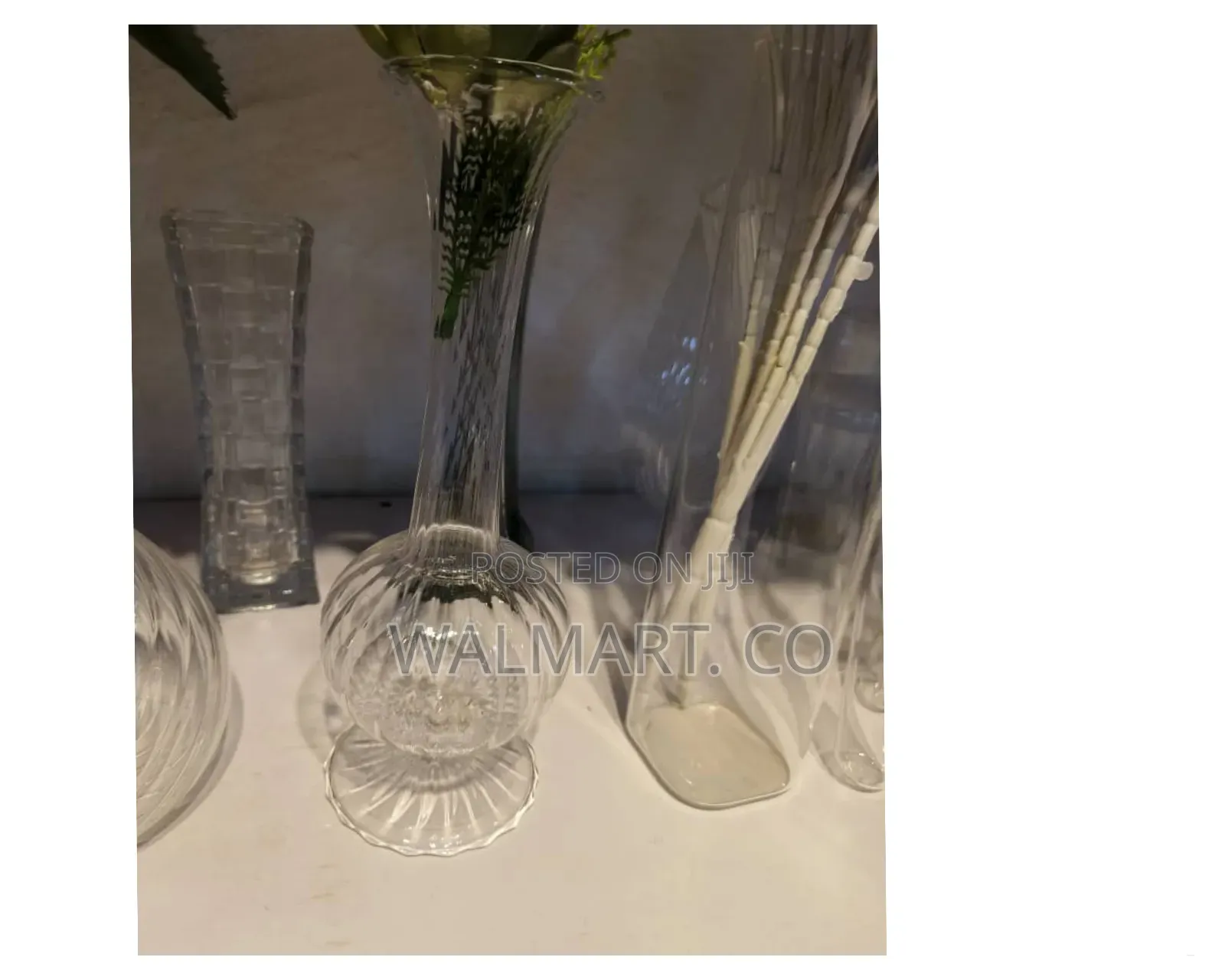 Clear Glass Flower Vase