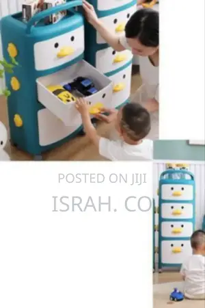 2 Layers Cartoon Kids Storage Cabinet