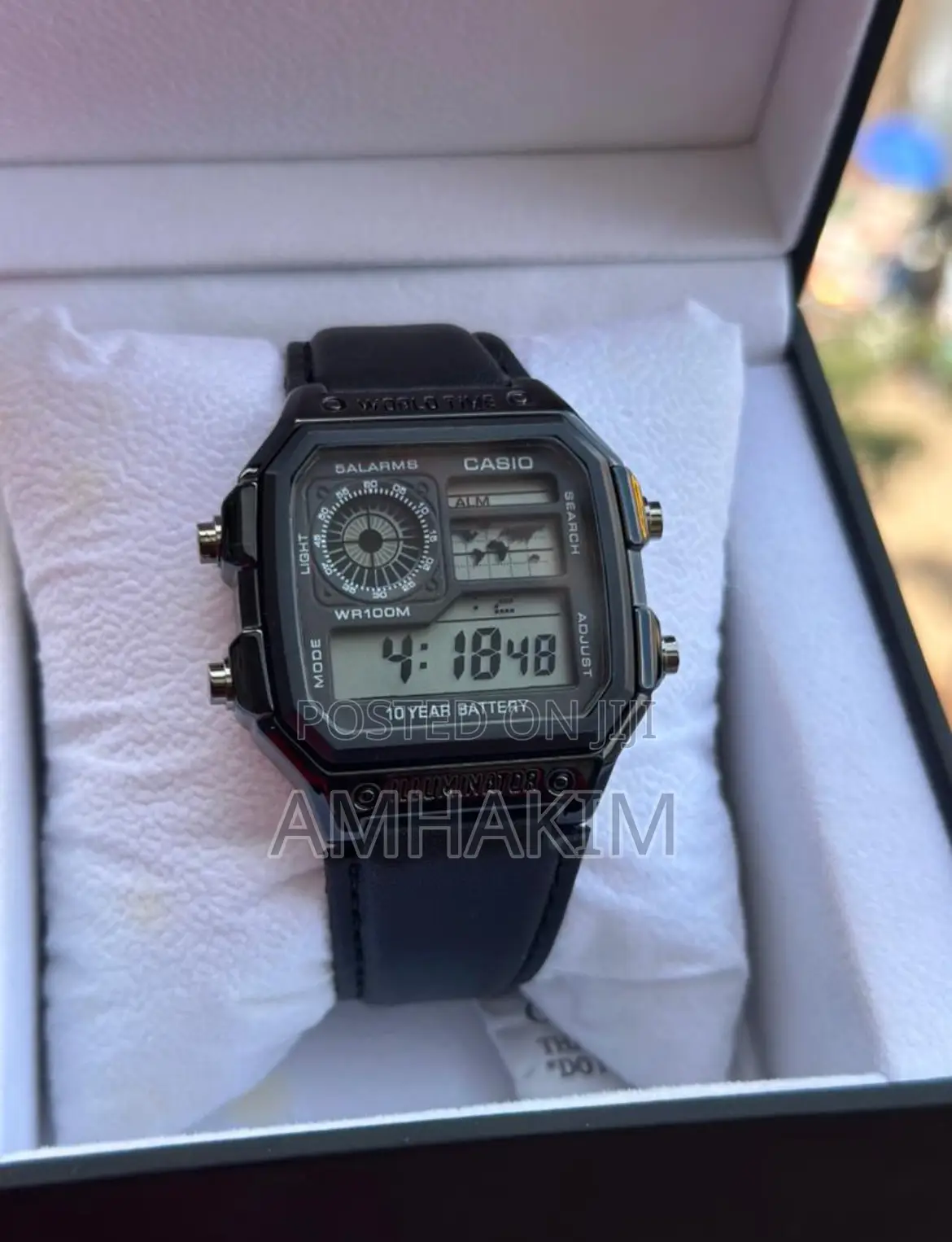 Classic Men's Casio Illuminator Digital Metal Strap Watch