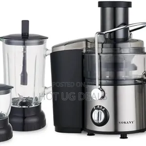 Sokany 4in1 Juice Extractor Food Processor-  Silver