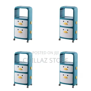 2 Layers Kids Cartoon Storage Drawer.