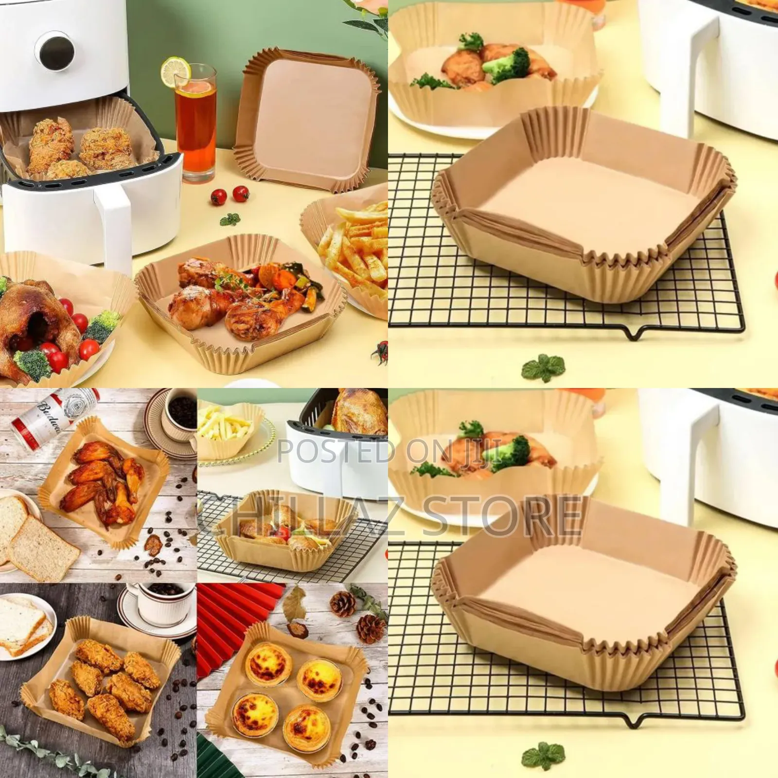 Square Air Fryer Parchment Papers.