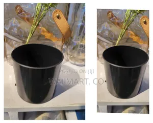 Vintage Black Flower Vase