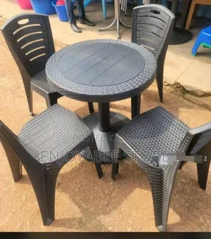 Dining Chairs Plastic and Table Set