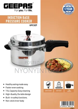 Geepas 7.5liters Best- Quality Pressure Cooker