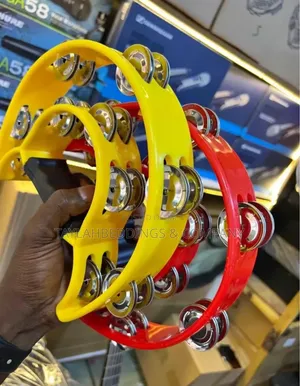Double Row Tambourine Metal Jingles H Held Percussion Drum