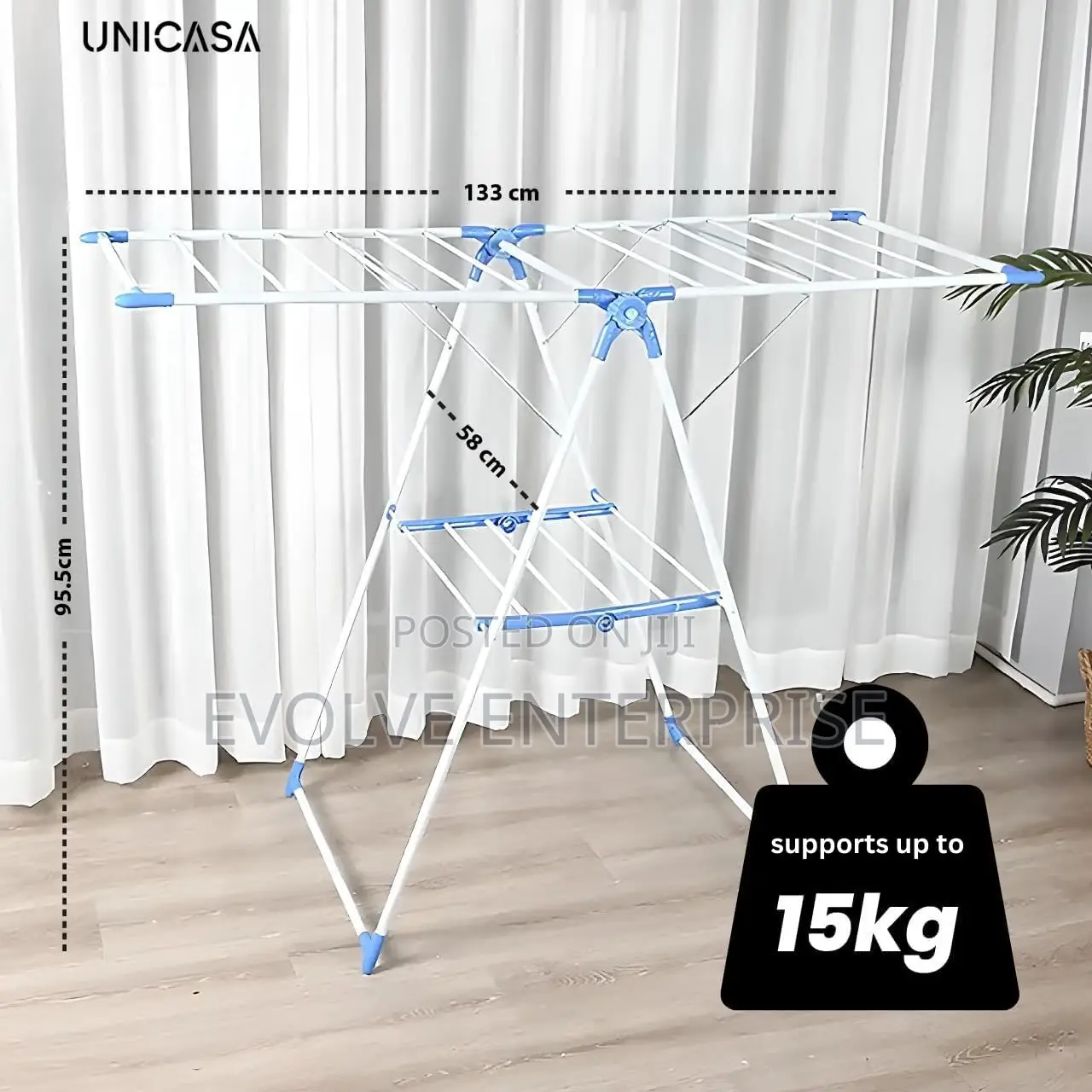 Multifunctional 2 Tier Collapsible Clothes Drying Rack