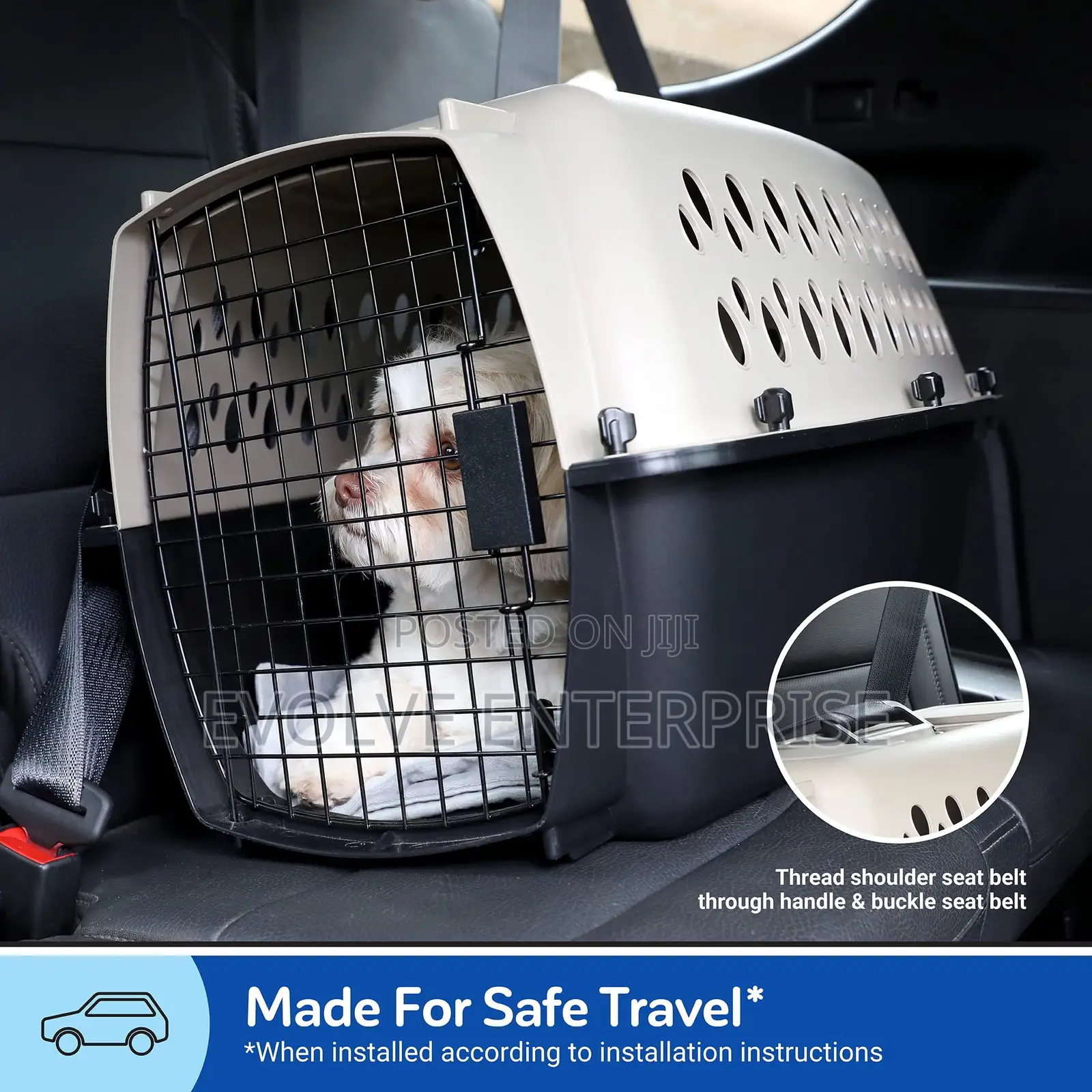 Dog Kennel Plastic Portable Travel Crate