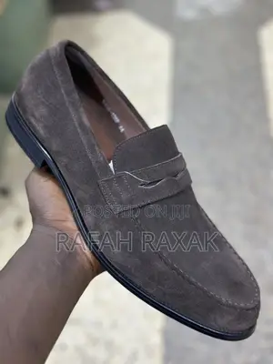 Men’S Classic Coffee Brown Renato Castello Suede Loafers