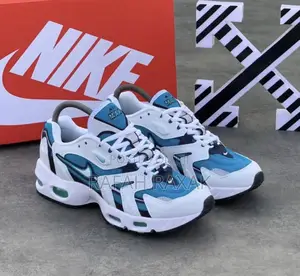 New Classic White/Blue Nike Air Max 96 “Mystic Teal” Sneaker