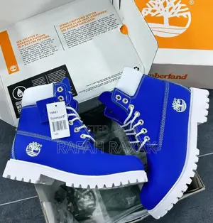 Royal Blue/White Timberland 6 Inch Waterproof Boots