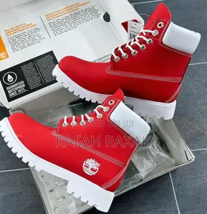 Men’S Luxury Red Timberland 6 Inch Waterproof Boots