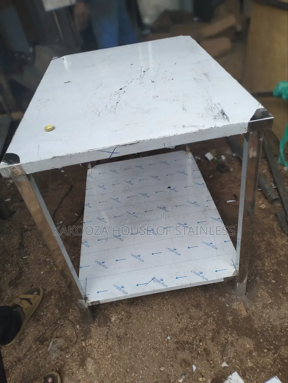 Stainless Steel Working Table With Shelve