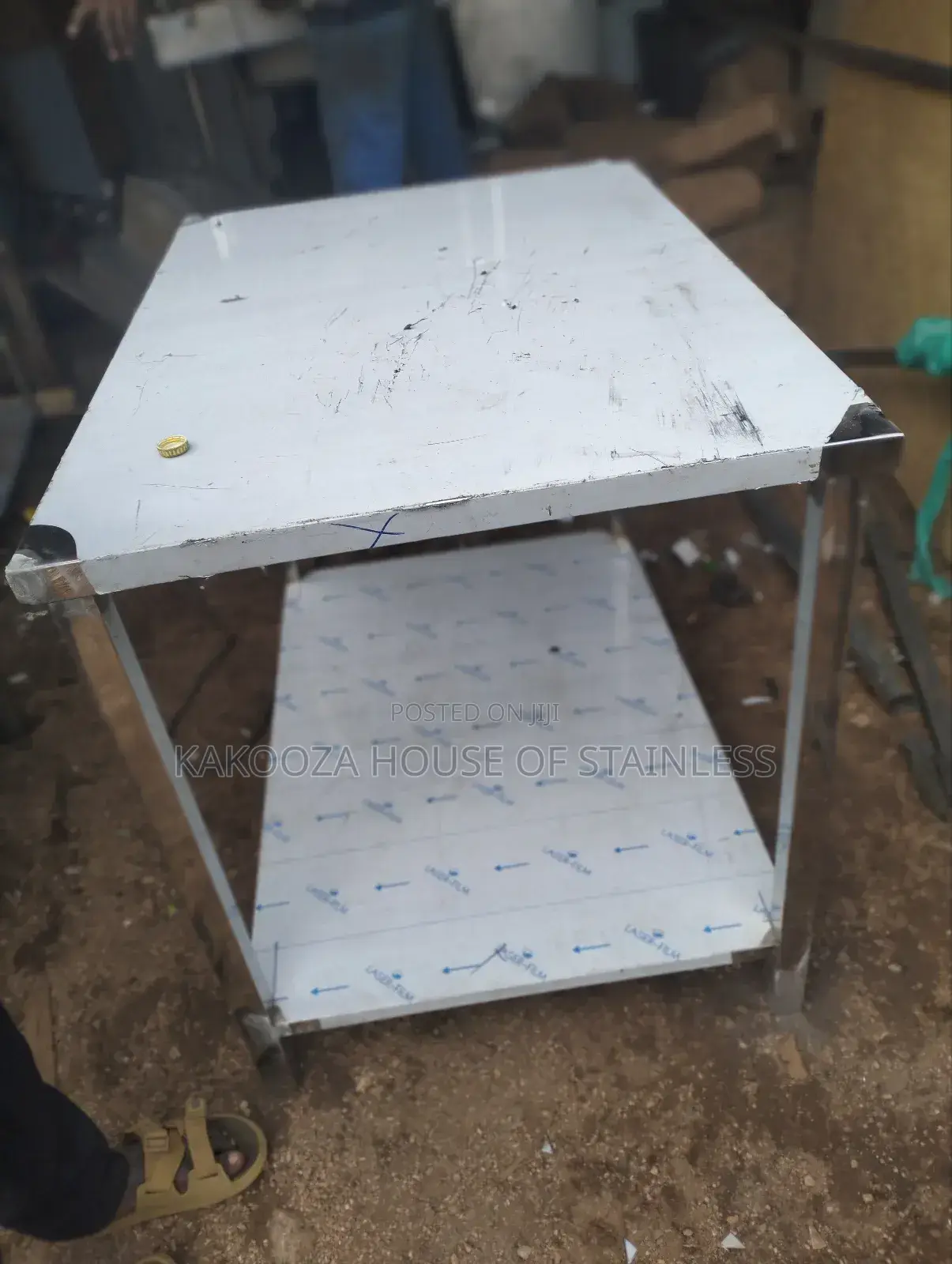 Stainless Steel Working Table With Shelve