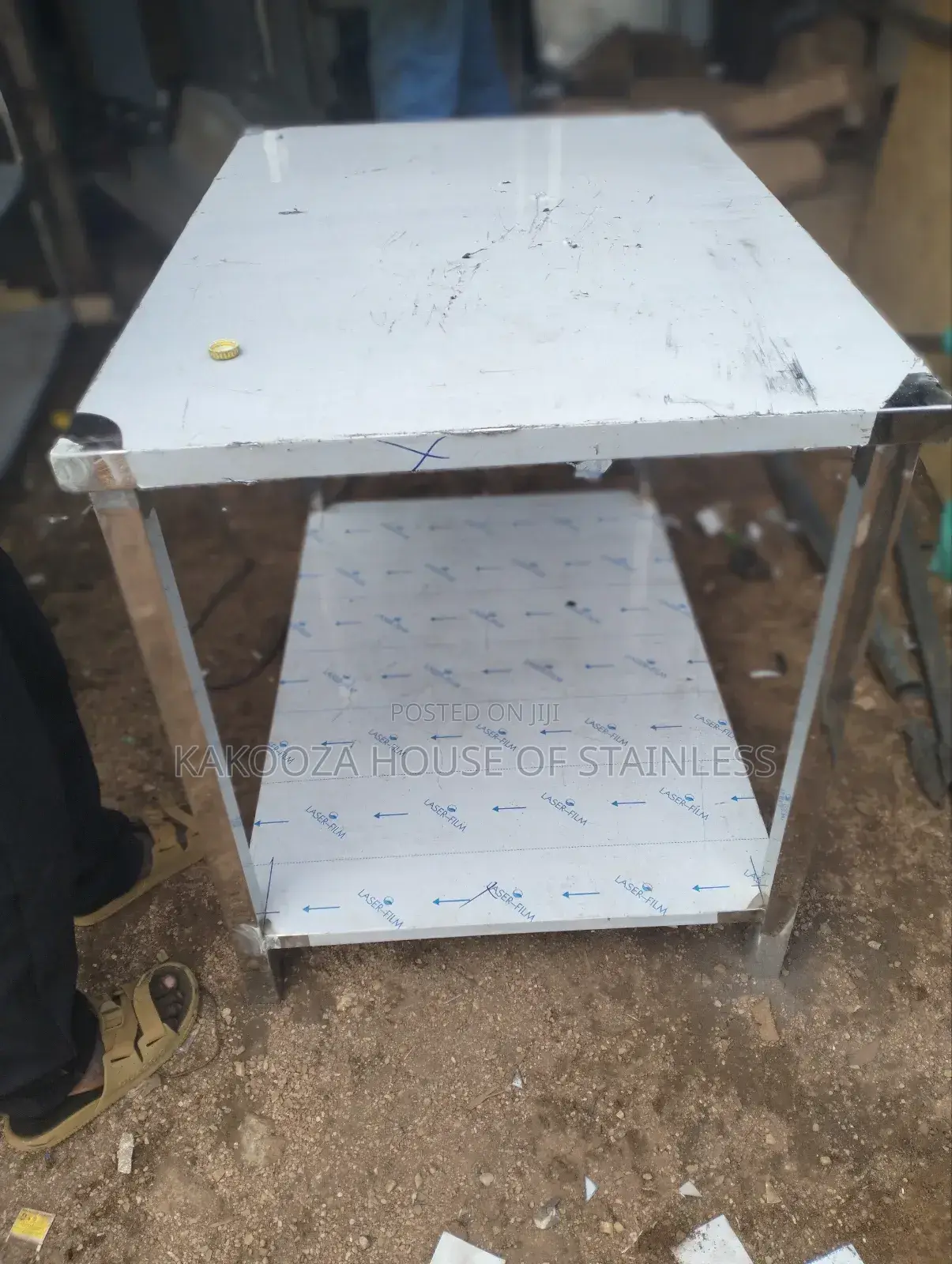 Stainless Steel Working Table With Shelve