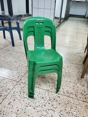 Luuka Armless Plastic Chairs Green