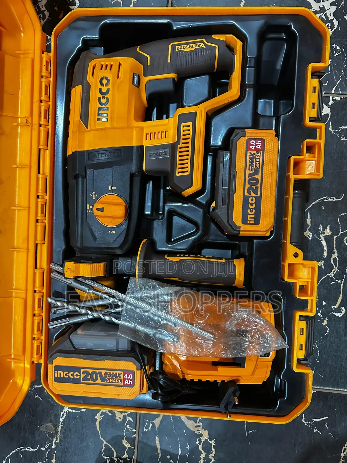 Ingco 20v Brushless Lithium-Ion Rotary Hammer Drill