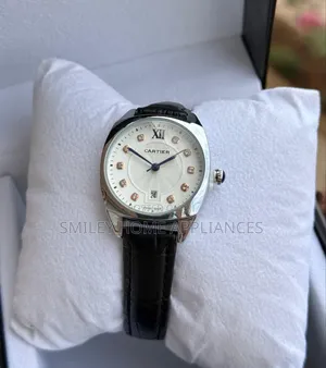 Cartier Women's Time Piece With Stainless Steel Case