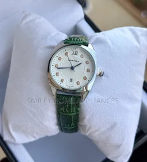 Stainless Steel Case Cartier Women's Wrist Time Piece