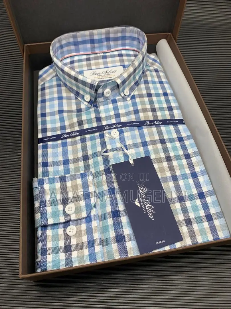 Thomas Mason Checked Long Sleeved Shirt