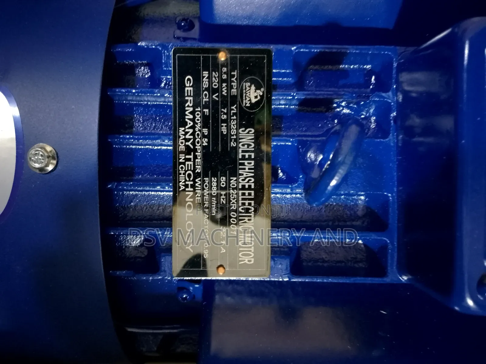 7.5 Hp Motor 2880 RMP Speed