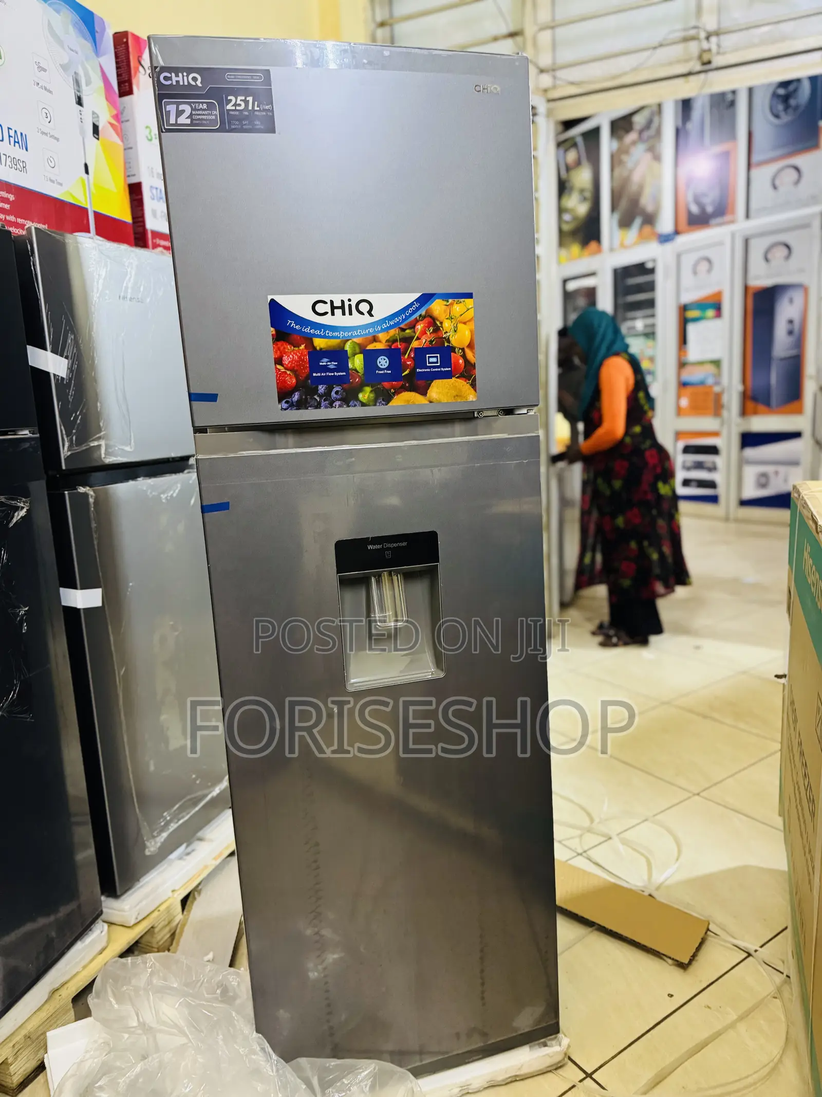 Chiq 330l Fridge With A Dispenser Frost Free