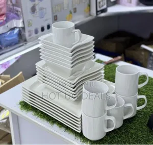 24-piece Square Dinner Set – Sleek, Modern Dining