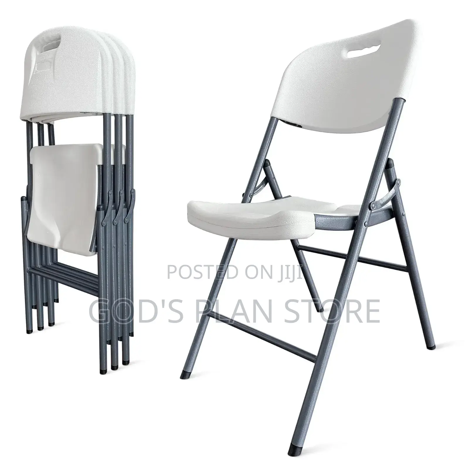 White Plastic Foldable Chairs