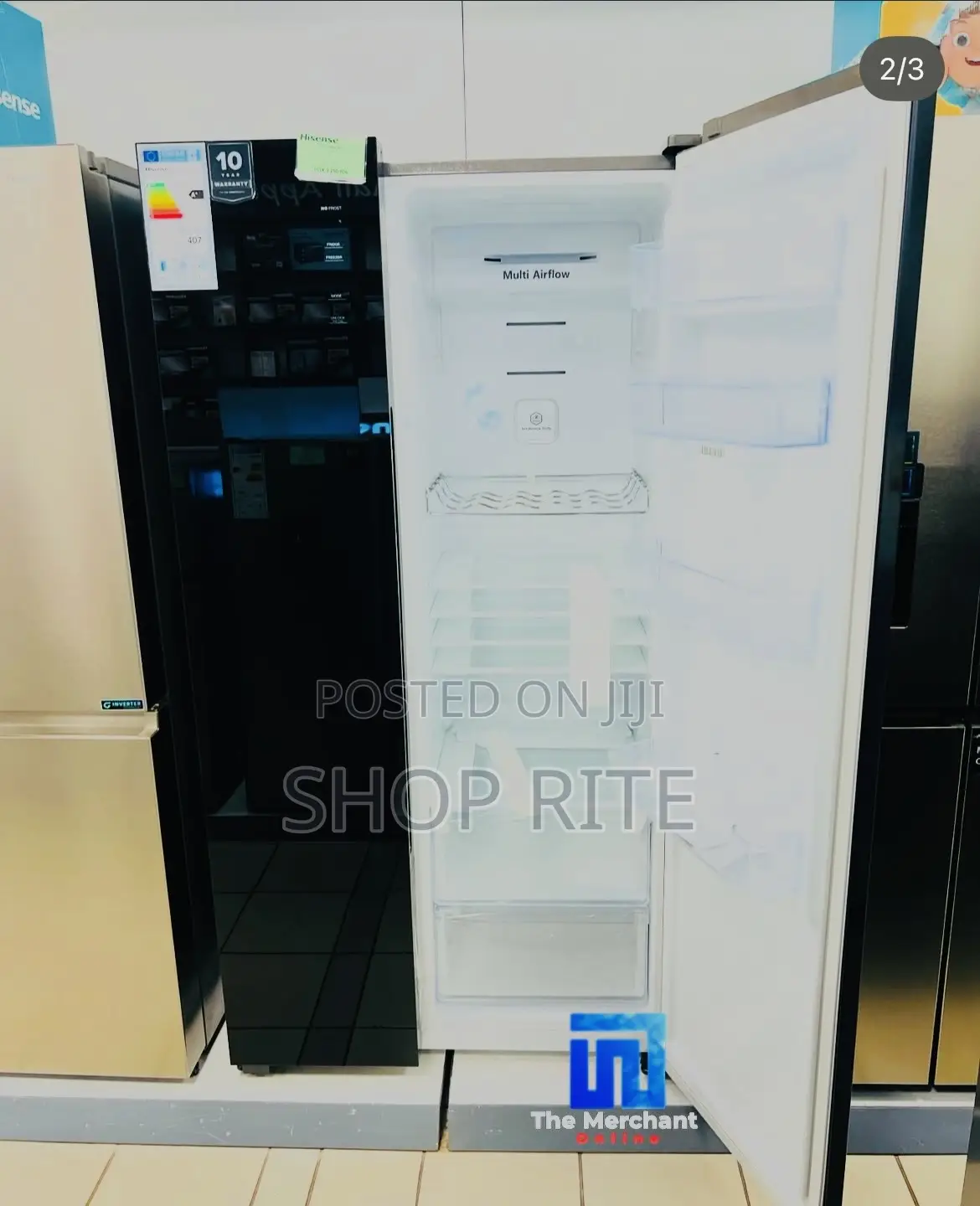 Hisense Refrigerator 750 Liters Side by Side Black