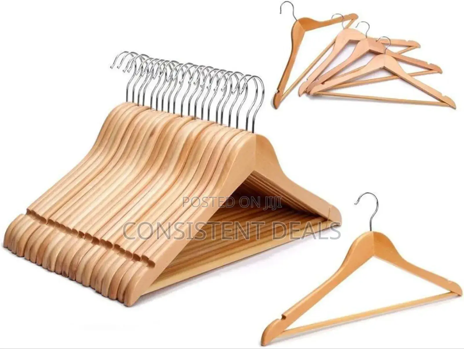 Wooden Hangers (6pcs)