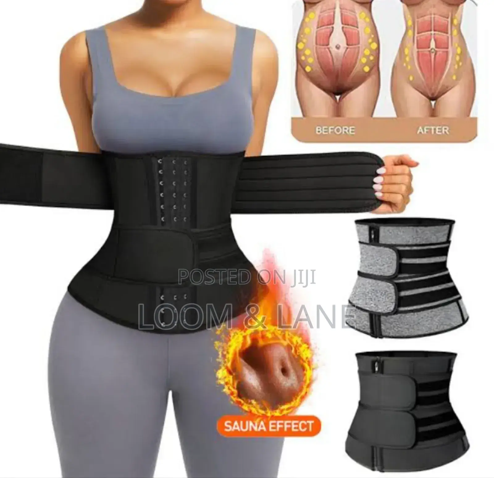 Body Shaper Tummy Slimming Sweat Fat Burning Belt