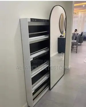 Wall Mounted Dressing Mirror With a Sliding Mirror