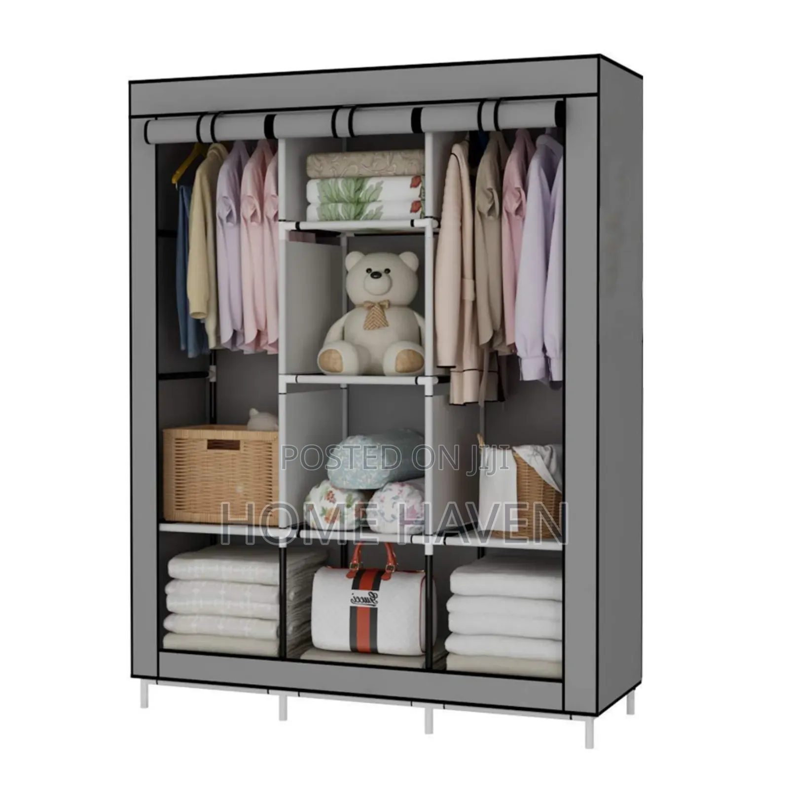 Fancy and Portable Foldable Collapsible Closet