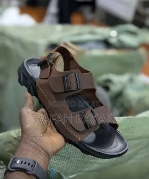 Original Brown Ecco Ankle Strap Leather Sandals