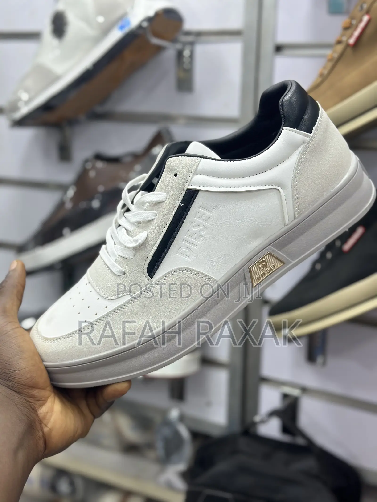 Original Men’S Classic White Diesel Casual Sneakers