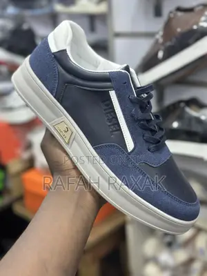 Men’S Classic Blue Diesel Smart Casual Low Lace Up Shoes