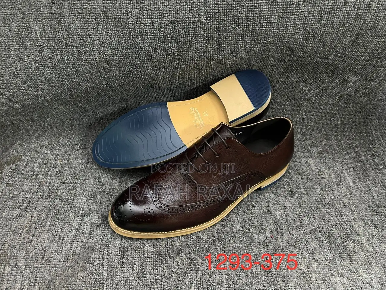 Original Men’S Dark Tan Clarks Gentle Oxfords