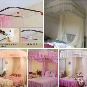 5x6 Wall Mounted Mosquito Net - Pink
