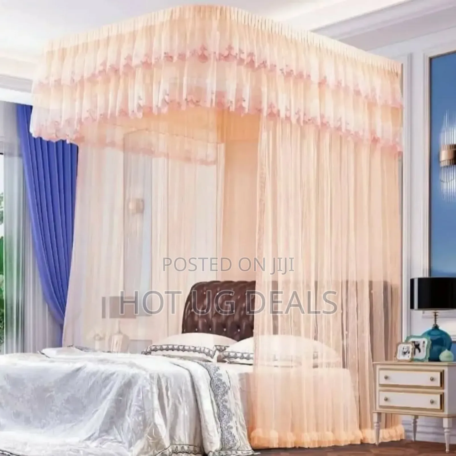 6*6 Wall Mounted Mosquito Net - Multicolor