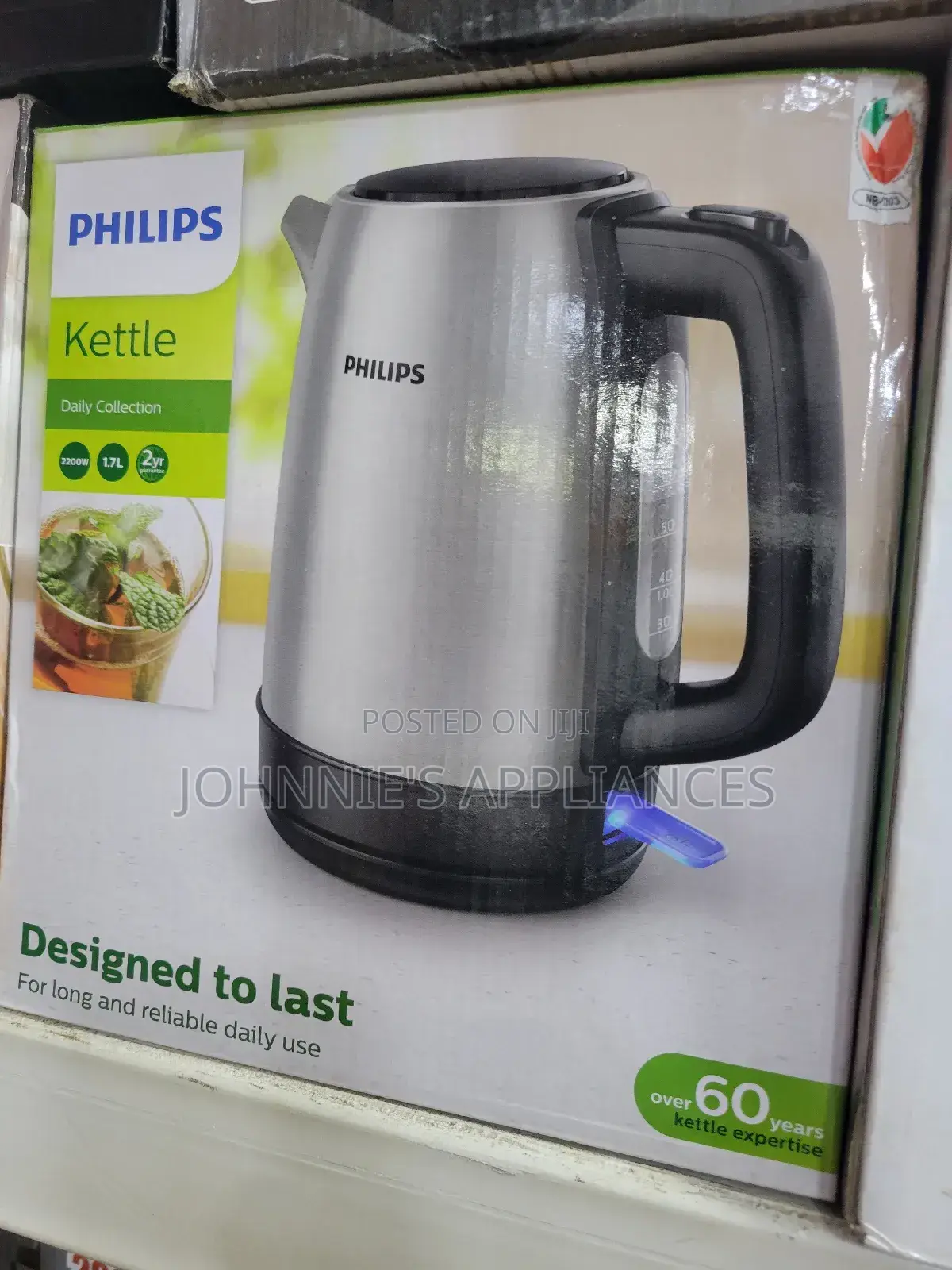 Phillips 1.7l Stainless Steel Kettle Silver